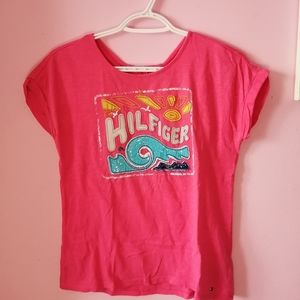 2 FOR 20 Tommy Hilfiger Pink Tropical T-shirt
